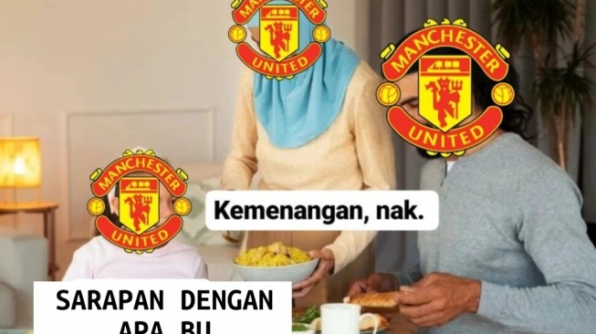 Meme kemenangan Manchester United [X]