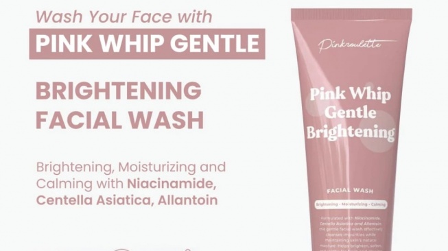 Pink Whip Gentle Brightening Facial Wash (Shopee/Pinkroulette Official Shop)