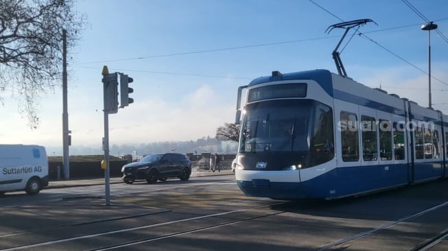 Transportasi di Zurich, Swiss. (Suara.com/Novian)