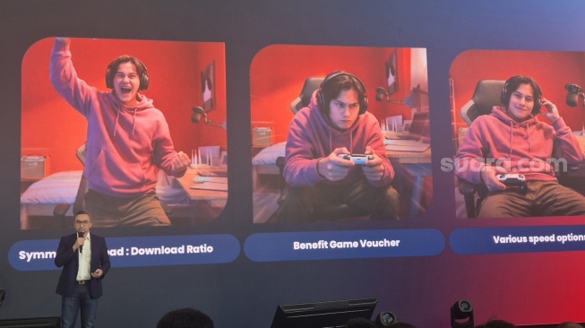 Telkomsel - Nuon menghadirkan IndiHome Gamer, Jakarta, Selasa (27/1/2026). [Suara.com/Dythia]