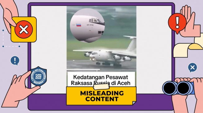 Cek fakta pesawat Rusia beri bantuan di Aceh