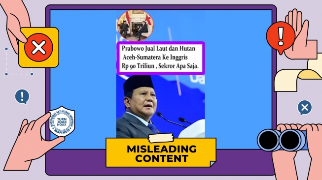 cek fakta Praboowo jual laut Aceh dan Sumut ke Inggris