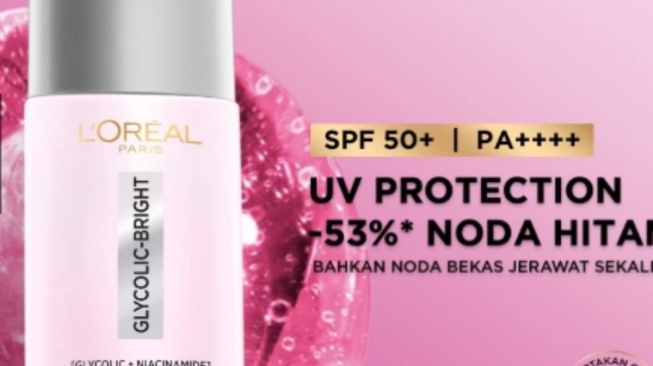 L'Oreal Glycolic Bright Anti-Dark Spot Daily UV Fluid SPF 50+ PA++++. [brand]