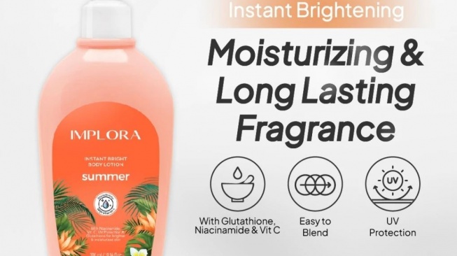 Body lotion murah untuk kulit belang. (Shopee)