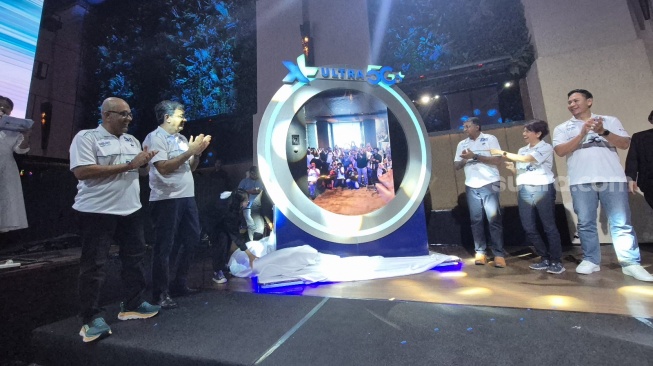 PT XLSMART Telecom Sejahtera Tbk (XLSMART) melalui brand XL meluncurkan XL Ultra 5G+, Jakarta, Jumat (30/1/2026). [Suara.com/Dythia]