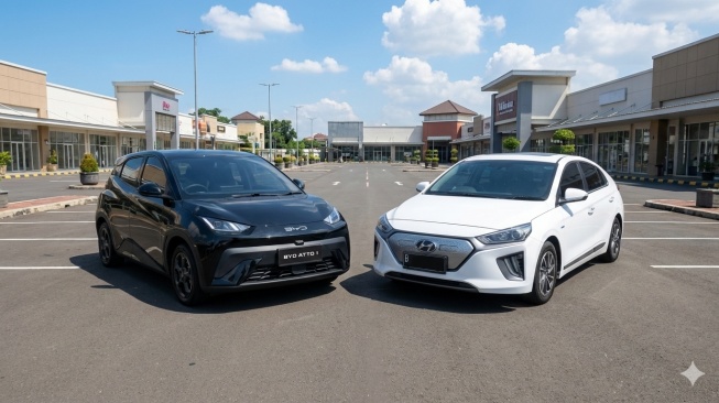 Harga Beda Tipis, Mending BYD Atto 1 Baru atau Hyundai Ioniq 2019 Bekas?