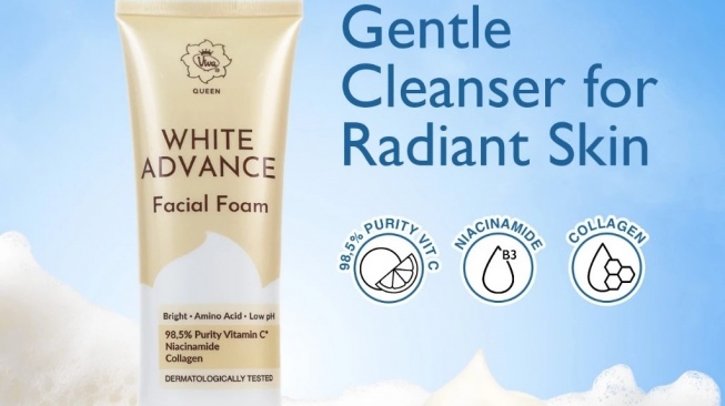 Viva Queen White Advance Facial Foam (Shopee)