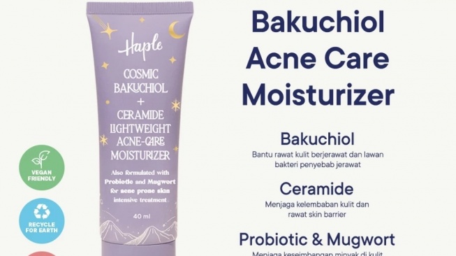 HAPLE Cosmic Bakuchiol + Ceramide Acne-Care Moisturizer (Shopee)