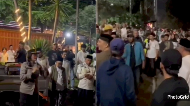 Warga Kampung Sawah Gelar Aksi Tolak Hiburan Malam Party Station