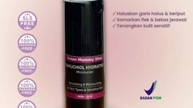 Bakuchiol Hydrating Moisturizer Green Mommy (Shopee)