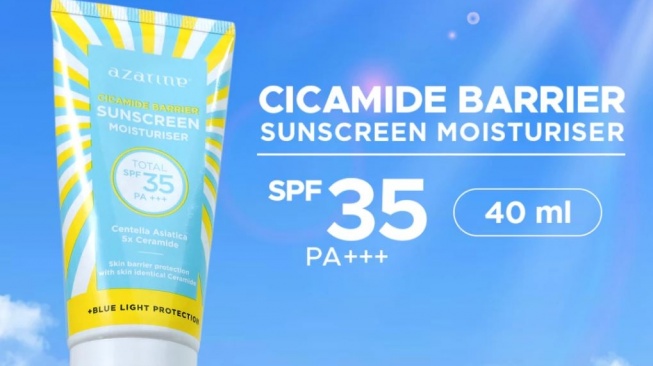 Sunscreen non alkohol yang murah dan aman. (Shopee)