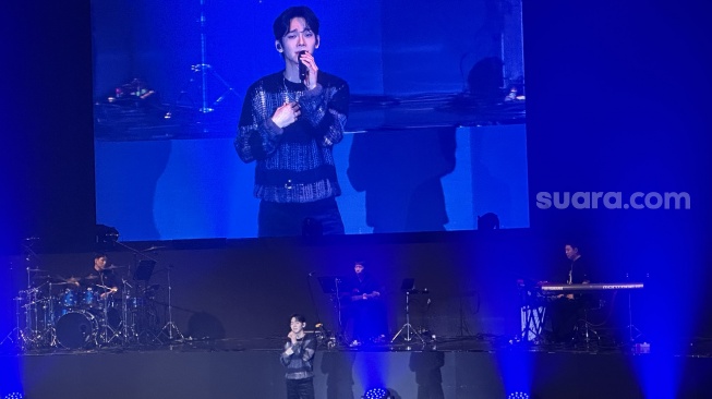 Konser Chen EXO sukses digelar di Balai Sarbini, Jakarta pada Sabtu, 31 Januari 2026 [Suara.com/Sumarni]