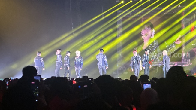 Boyband ATEEZ sukses menggelar konser tunggal perdananya di Indonesia Convention Exhibition (ICE), BSD City, Tangerang pada Sabtu, 31 Januari 2026 [Suara.com/Sumarni]