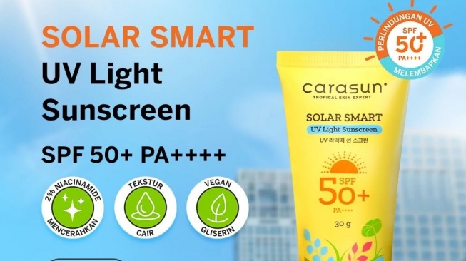 Sunscreen non alkohol yang murah dan aman. (Shopee)