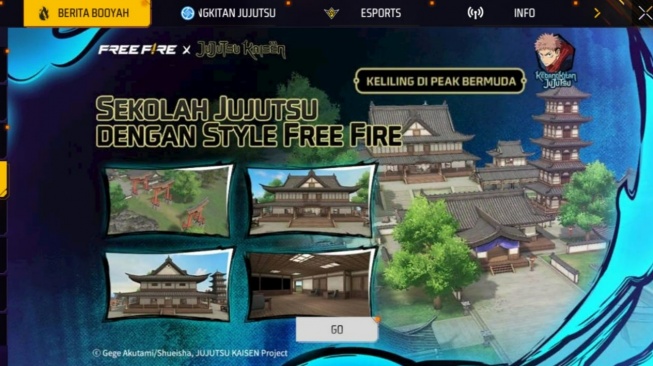 Event Jujutsu Kaisen di Free Fire. (ist)
