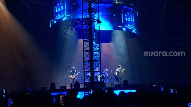 Konser Padi sebagai bentuk perayaan 28 tahun berkarier di Tennis Indoor Senayan, Jakarta Pusat pada Sabtu, 31 Januari 2026 [Suara.com/Rena Pangesti]