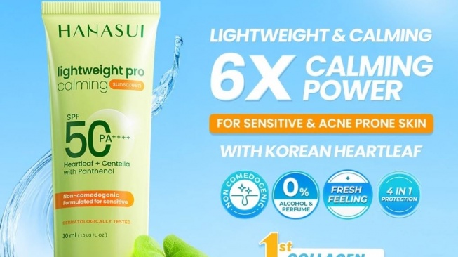 Sunscreen non alkohol yang murah dan aman. (Shopee)