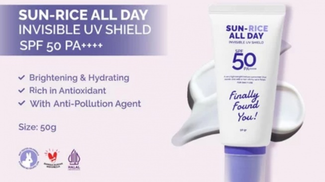Sun Rice All Day Invisible UV Shield SPF 50 PA++++