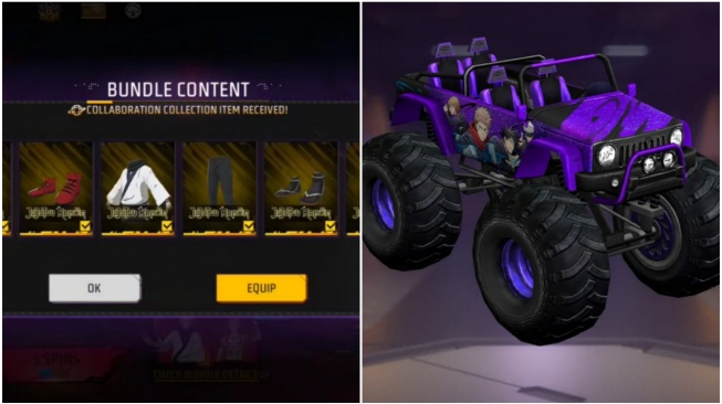 31 Kode Redeem FF Max Terbaru 3 Februari: Langsung Raih Voucher Sukuna dan Jujutsu Truck