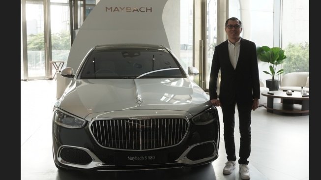Maybach S580 yang turut dipajang dalam perayaan 140 Tahun Mercedes-Benz di World Beyond by Mercedes-Benz, Thamrin Nine, Jakarta (Dok: Mercedes-Benz Indonesia)