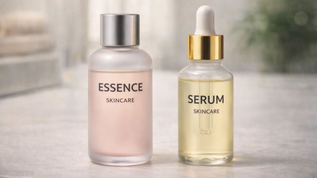 Ilustrasi Essence dan Serum. (Chat GPT)
