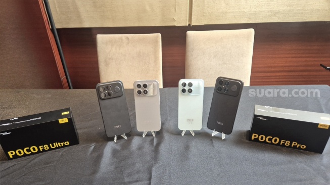 Peluncuran Poco F8 Series di Jakarta, Rabu (4/2/2026). [Suara.com/Dythia]