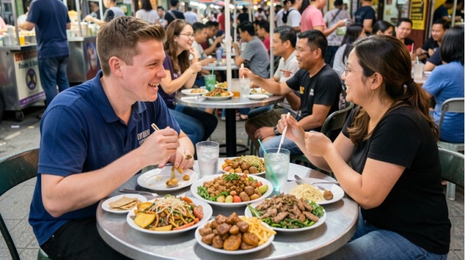 Niat Cari Jajanan Kaki Lima, Turis di Tailan Malah Disuguhi Makanan di Acara Duka
