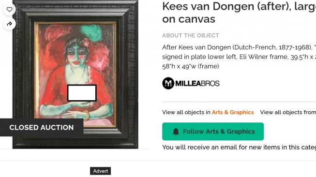 Karya seni yang dikoleksi Jeffrey Epstein (Millea Bros)