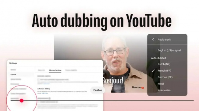 Gunakan AI, Fitur Auto-Dubbing YouTube Sekarang Tersedia 27 Bahasa