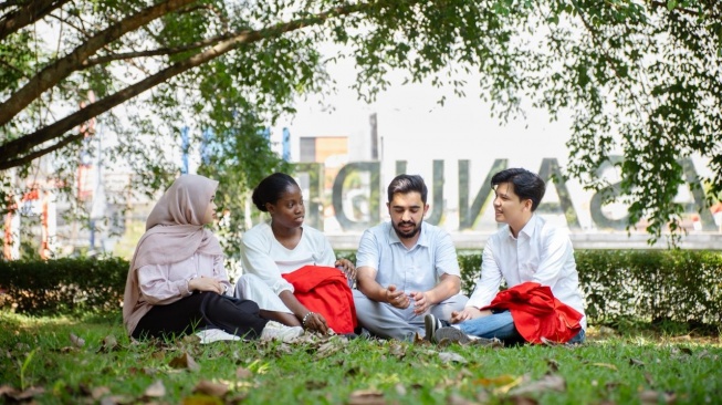 Mahasiswa program kelas internasional Universitas Hasanuddin [Suara.com/Dokumentasi Unhas]