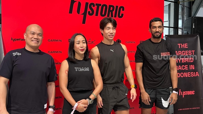 Bintang reality show Physical: 100, Hong Beom Seok saat hadir di Pos Bloc, Jakarta Pusat pada Sabtu, 7 Februari 2026 [Suara.com/Rena Pangesti]