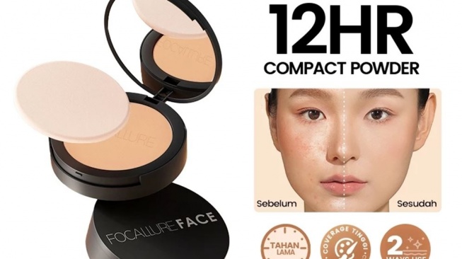 Bedak yang bisa tahan hingga 12 jam. (Shopee)