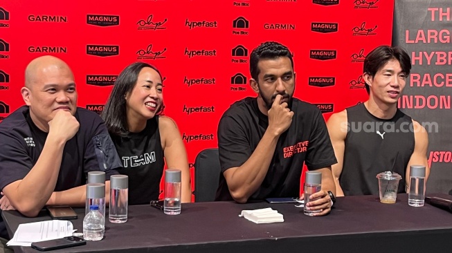 Bintang reality show Physical: 100, Hong Beom Seok saat hadir di Pos Bloc, Jakarta Pusat pada Sabtu, 7 Februari 2026 [Suara.com/Rena Pangesti]