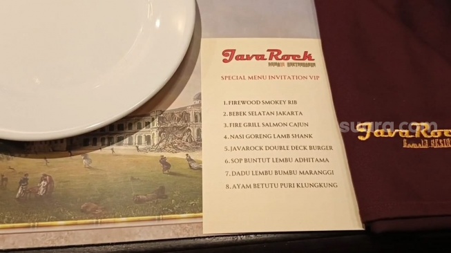 Suasana restoran Ahmad Dhani dengan label bintang lima di Kemang, Jakarta Selatan pada Jumat, 6 Februari 2026. [Suara.com/Rena Pangesti]