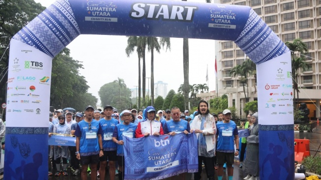 Ribuan Pelari Padati GBK, Gerakan 'Care for Sumut' Kumpulkan Dana Pemulihan Bencana
