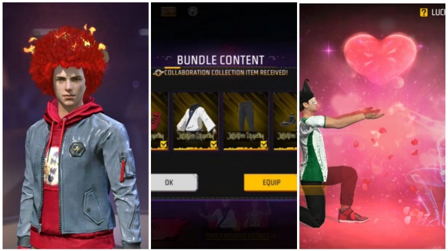 65 Kode Redeem FF Terbaru Aktif 9 Februari: Ada Sukuna dan Emote Serangan Cinta