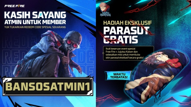Kode redeem FF (Instagram/freefirebgid)