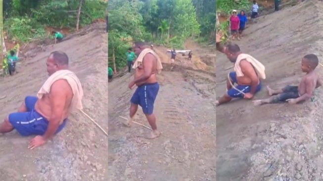 Viral Momen Bupati Intan Jaya Main Perosotan bareng Warga, Hartanya Cuma..