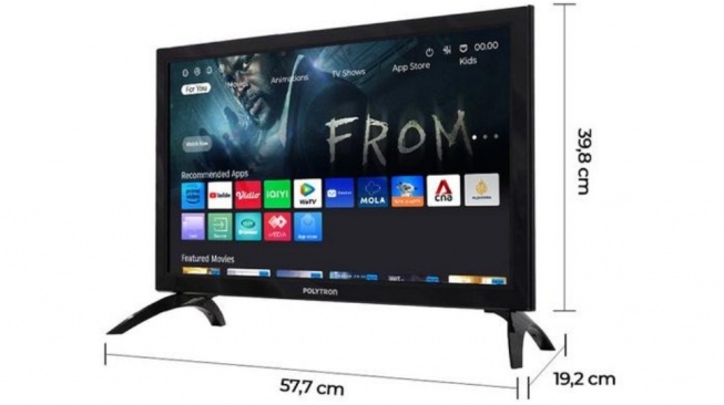 Smart TV murah POLYTRON LED 24 PLD-24CV1869-Y. [ADVANCE]