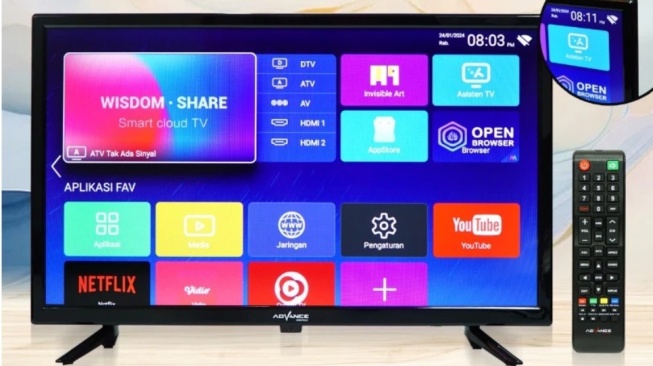 Smart TV murah ADVANCE LED 24 ADV2430A. [ADVANCE]