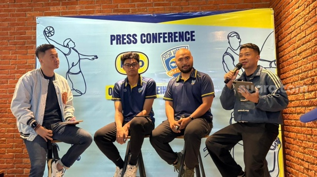 Konferensi pers HiLo x Satya Wacana Salatiga di kawasan Senayan, Jakarta Pusat pada Selasa, 10 Februari 2026. [Suara.com/Tiara Rosana]