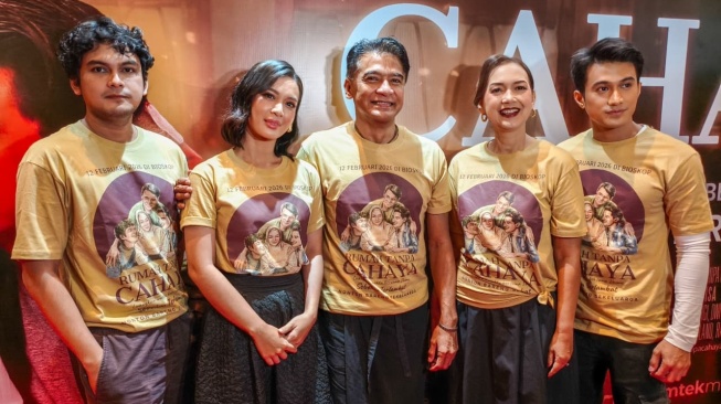 Konferensi pers rilis film Rumah Tanpa Cahaya di kawasan Kuningan, Jakarta Selatan pada Senin, 9 Februari 2026. (Istimewa)