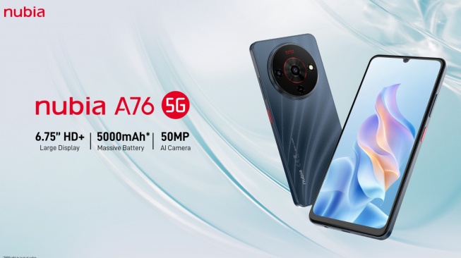 Nubia A76 5G. (Nubia)
