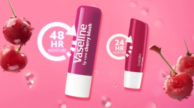 Vaseline Lip Care Lip Balm Cherry (Shopee)