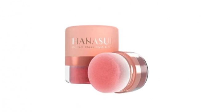Hanasui Perfect Cheek Blush & Go Powder 02 Peach (Shopee)