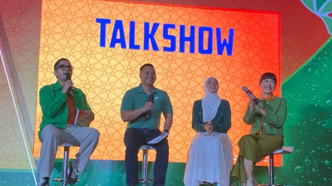 Nycta Gina dalam acara Fanta Miz-Perience di Jakarta Selatan, Selasa (10/2/2026). (Suara.com/Fajar Ramadhan)