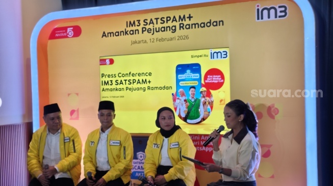 Pembaruan fitur SATSPAM+ di Jakarta, Kamis (12/2/2026). [Suara.com/Dythia]