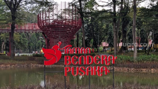Rampung Akhir Bulan, Taman Bendera Pusaka Bakal Alih Fungsi Jadi 'Waduk' Saat Curah Hujan Tinggi