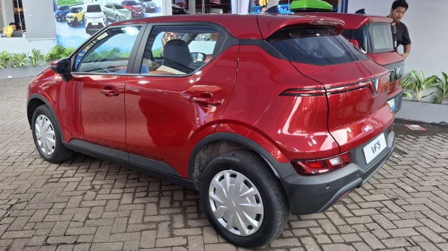 Mobil Listrik VinFast VF5 di IIMS 2026. (Foto: SUARA.COM/Michele Alessandra)