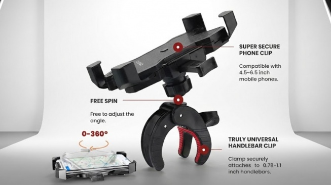 UNEED Bicycle Motorcycle Phone Holder | UPH602 (Shopee)